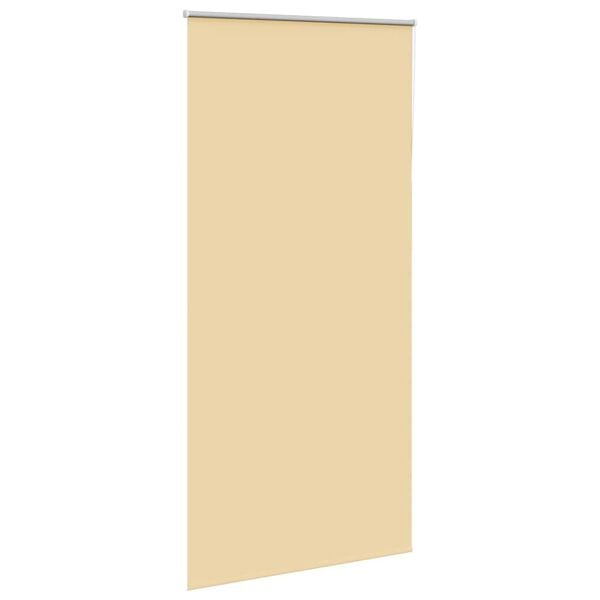 vidaXL Roller Blind Blackout Beige 100x210 cm Fabric Width 95.7 cm Polyester