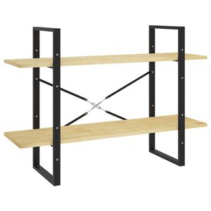 vidaXL 2-Tier Book Cabinet 100x30x70 cm Solid Pine Wood