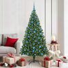 vidaXL Artificial Christmas Tree with 300 LEDs with Stand Green 180 cm