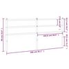 vidaXL Metal Replace Headboard Black 200 cm