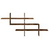 vidaXL Wall Shelf Smoked Oak 124.5x18x60.5 cm Engineered Wood