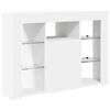 vidaXL Corner LED TV Cabinet White 100 x 40 x 68 cm Engineered Wood