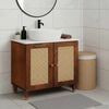 vidaXL Sink cabinet with Shelf Brown 62 x 33 x 58 cm Engineered wood
