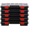 vidaXL Assortment Boxes 10 pcs 34.5x25x5 cm Polypropylene
