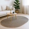 vidaXL Rug Natural and Black 100 x 152 cm Jute