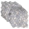 vidaXL Pebble Tiles Grey 30 x 30 cm River Pebble