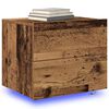 vidaXL Bedside Cabinet Old Wood 50 x 39 x 41 cm Engineered Wood
