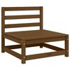 vidaXL 2 Piece Garden Lounge Set Honey Brown Solid Pinewood