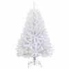 vidaXL Artificial Christmas Tree White 120 cm PVC and Metal
