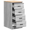 vidaXL Garage Storage Cabinet Grey Sonoma 40x51x85 cm Solid Wood Pine