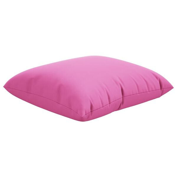 vidaXL Scatter Pillows Plain 4 pcs Pink 40 x 40 cm Polyester Farbic