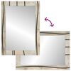 vidaXL Bathroom Mirror with Mirror Brown 70 x 50 x 2.5 cm