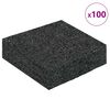 vidaXL Rubber Granulate Patio Pad Black 9 x 9 x 2 cm Rubber