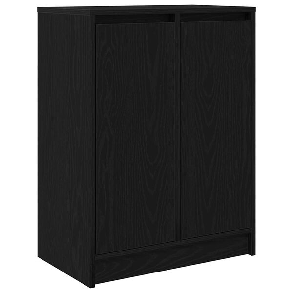 vidaXL Sideboard Black Oak 57x34x76 cm Engineered Wood