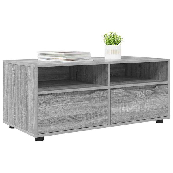 vidaXL TV Cabinet Grey Sonoma 100 x 48 x 43 cm Engineered Wood
