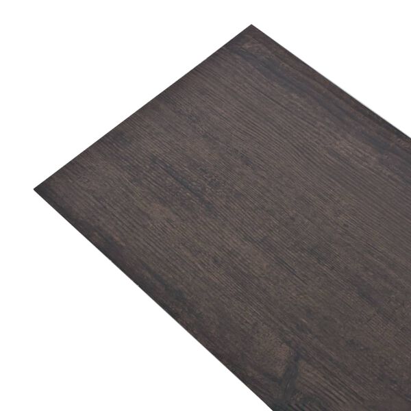 vidaXL Non Self-adhesive PVC Flooring Planks 5.26 m² 2 mm Oak Dark Grey