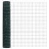 vidaXL Euro Fence Green 1.5 x 10 m PVC-coated iron