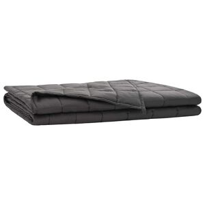vidaXL Weighted Blanket Anthracite 135 x 200 cm 6 kg 100% Cotton 205T