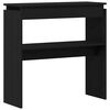 vidaXL Console Table Black Oak 80 x 30 x 80 cm Engineered Wood