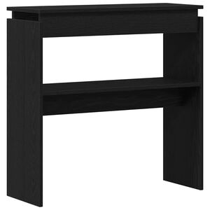 vidaXL Console Table Black Oak 80 x 30 x 80 cm Engineered Wood