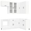 vidaXL Kitchen Unit KALMAR 8 pcs White Engineered Wood