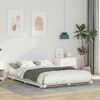 vidaXL Floor Bed Frame White 120 x 200 cm Solid pine wood