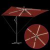 vidaXL Umbrella Terracotta 294 x 200 x 270 cm Polyester and Aluminium