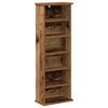 vidaXL CD Cabinet Old Wood 32 x 17 x 92 cm Engineered Wood