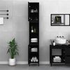 vidaXL Bathroom Cabinet Black 30x30x190 cm Engineered Wood