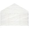 vidaXL Gazebo with Roof White 15.61x4.08x3.22 m Polyethylene