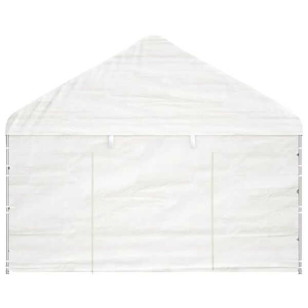 vidaXL Gazebo with Roof White 15.61x4.08x3.22 m Polyethylene