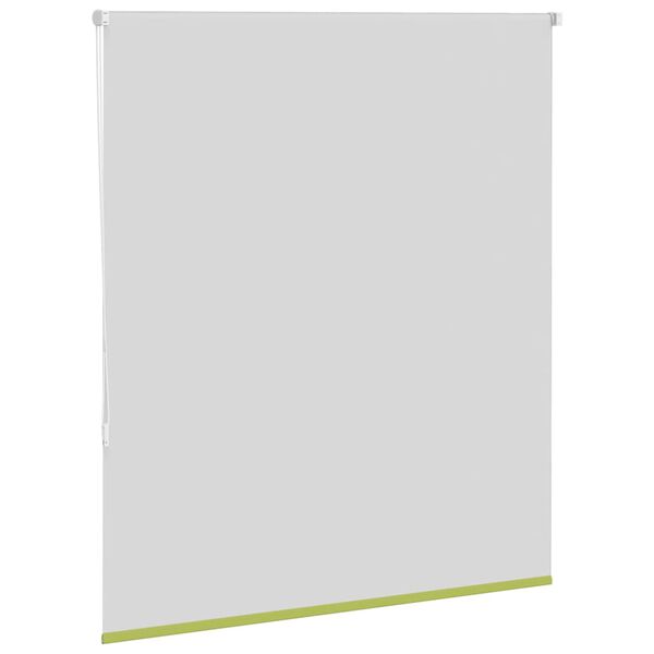 vidaXL Roller Blind Blackout Leaves Green 140x150 cm Fabric Width 136.6 cm Polyester
