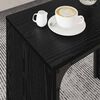 vidaXL Coffee Table 3 pcs Black Oak Engineered wood
