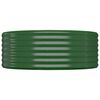 vidaXL Garden Raised Bed Galvanised Steel 100x100x36 cm Green