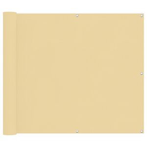 vidaXL Balcony Screen Sand 100 x 600 cm Oxford Fabric