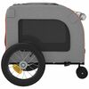 vidaXL Pet Bike Trailer Orange and Grey 54.5 x 120 x 161 cm
