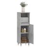 vidaXL Bathroom Cabinet Concrete Grey 30x30x100 cm Engineered Wood