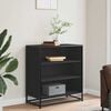 vidaXL Sideboard Black 68x35x76 cm Engineered Wood and Metal
