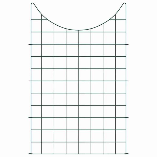 vidaXL Pond Fence Set 8 pcs Green 50 x 80 cm Steel