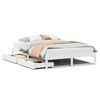 vidaXL Bed Frame without Mattress White 135x190 cm Solid Wood Pine