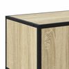 vidaXL TV Cabinet Sonoma Oak 100x35x41 cm Engineered Wood and Metal