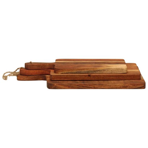 vidaXL Chopping Board 3pcs Solid Wood Acacia