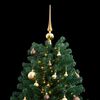vidaXL Artificial Hinged Christmas Tree 300 LEDs & Ball Set 240 cm