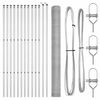 vidaXL Hexagonal Fence Ground Fix 25 x 1.5 m Galvanised Steel Silver