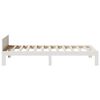 vidaXL Bed Frame without Mattress White 80x200 cm Solid Wood Pine