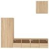 vidaXL 4 Piece TV Wall Units Sonoma Oak Engineered Wood