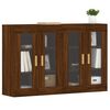 vidaXL Wall Mounted Cabinets 2 pcs Brown Oak Engineered Wood