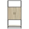 vidaXL Highboard Sonoma Oak 68x35x139 cm Engineered Wood and Metal
