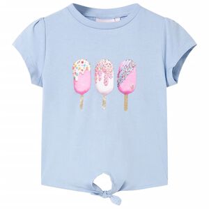 vidaXL Kids' T-shirt Blue 128