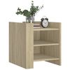 vidaXL Bedside Cabinet Sonoma Oak 45x50x50 cm Engineered Wood